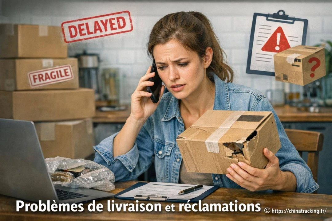 Problèmes de livraison et réclamations