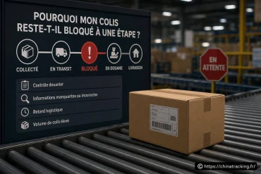 Pourquoi mon colis reste-t-il bloqué à une étape ?