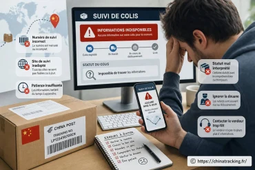 Les erreurs fréquentes lors du suivi de colis chinois