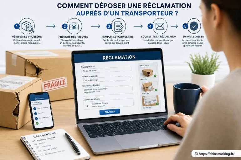 Comment déposer une réclamation auprès d’un transporteur ?