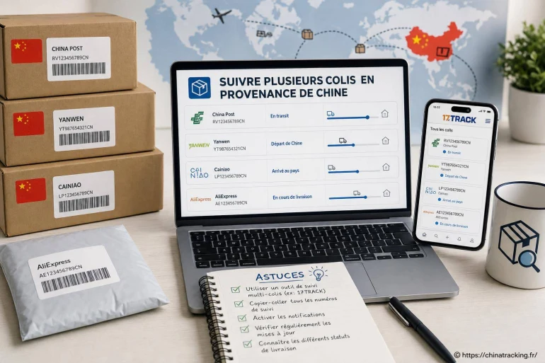 Astuces pour suivre plusieurs colis en provenance de Chine