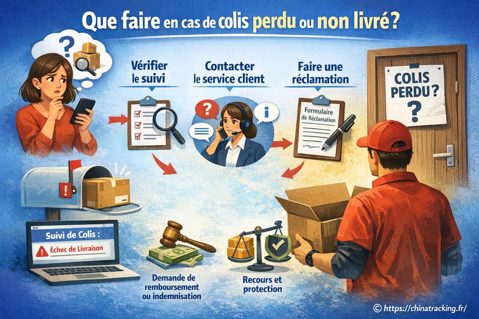 Que faire en cas de colis perdu ou non livré ?